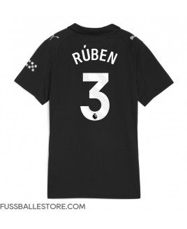 Günstige Manchester City Ruben Dias #3 Auswärtstrikot Damen 2025-26 Kurzarm